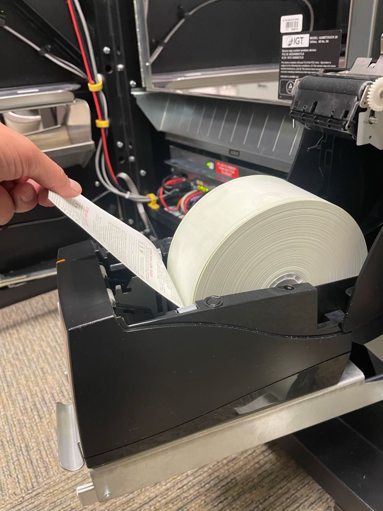 G20 Printer Insert Paper Above Roller H1000