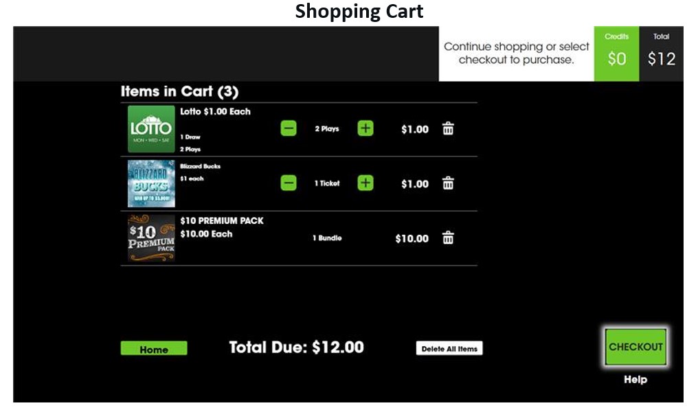 20 shopping cart screen