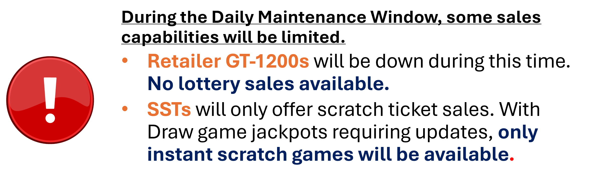 maintenance window info