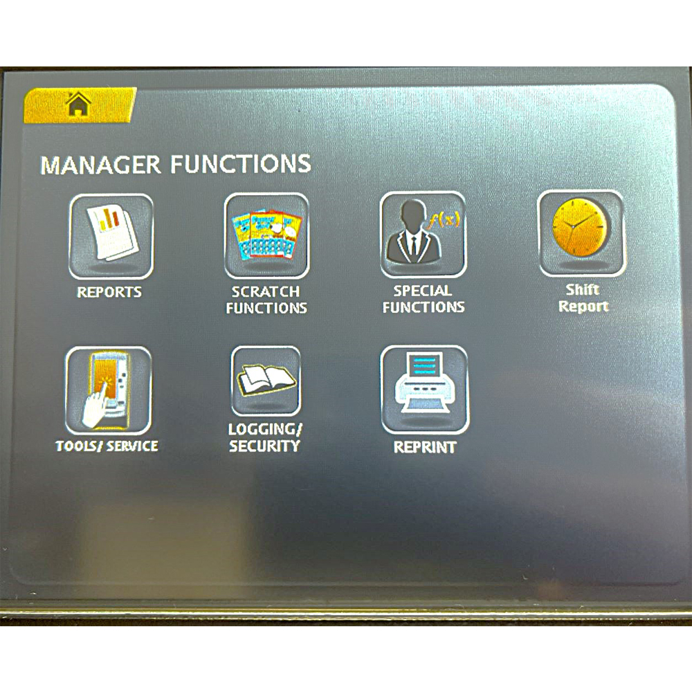 Manager Functions Screen
