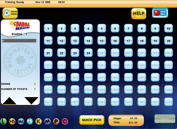 mega ball number selection
