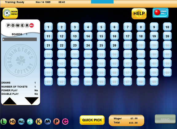 power ball number options