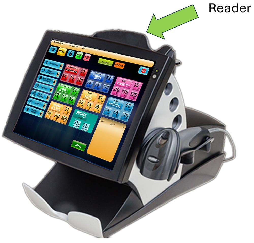 scanning draw tickets