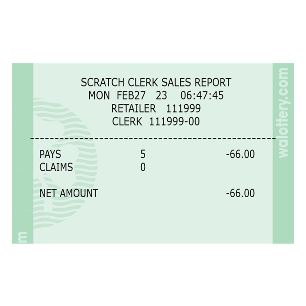 scratch clerk sales report